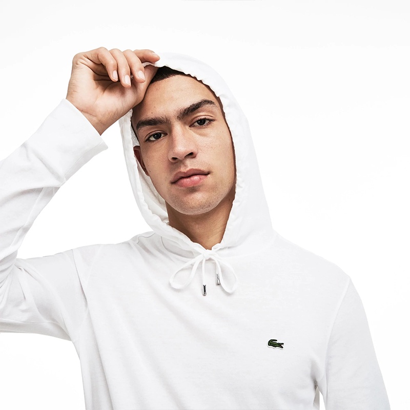 Lacoste Áo hoodie Thể Thao Tay Dài Thêu logo Thời Trang Xuân Thu Cho Nam Và Nữ
