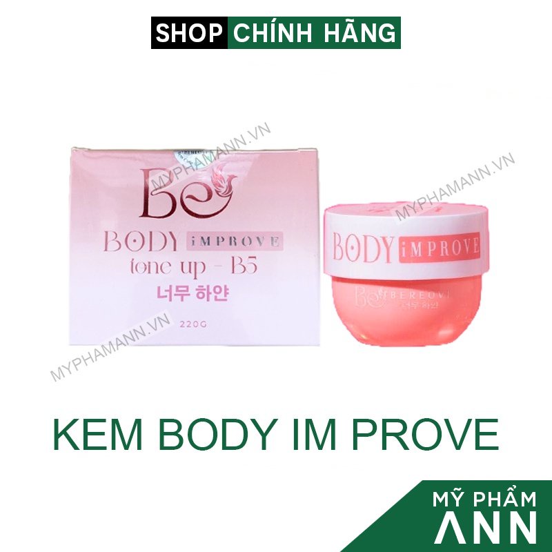 Kem Body Thu Thủy BEREOVI Improve Tone Up B5 Chính Hãng 220g
