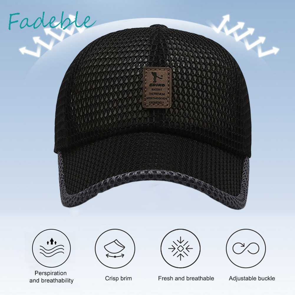 Mũ Lưỡi Trai Phối Lưới Thoáng Khí Thời Trang Mùa Hè Cho Nam Và Nữ