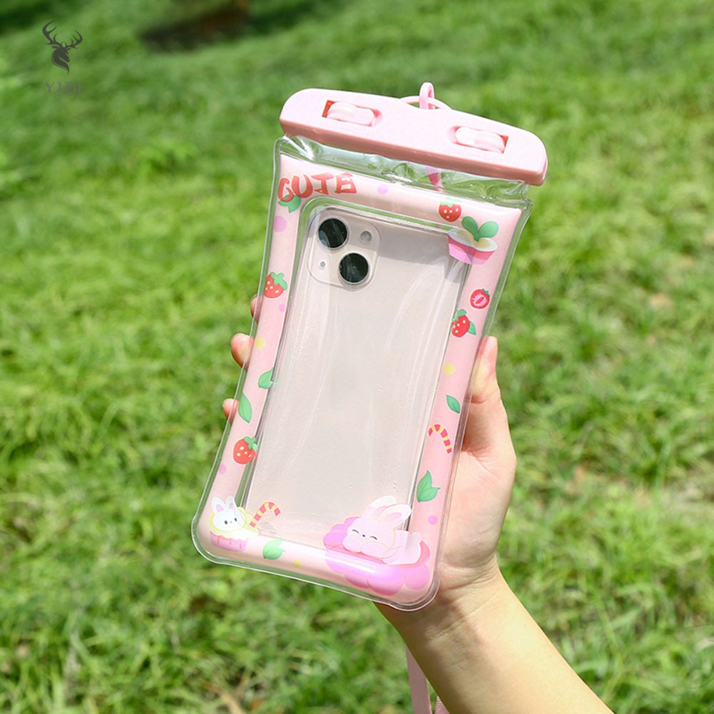 Túi Khí Nổi Đựng Điện Thoại Bơm Hơi Thiết Kế Dễ Thương Dùng Khi Đi Bơi