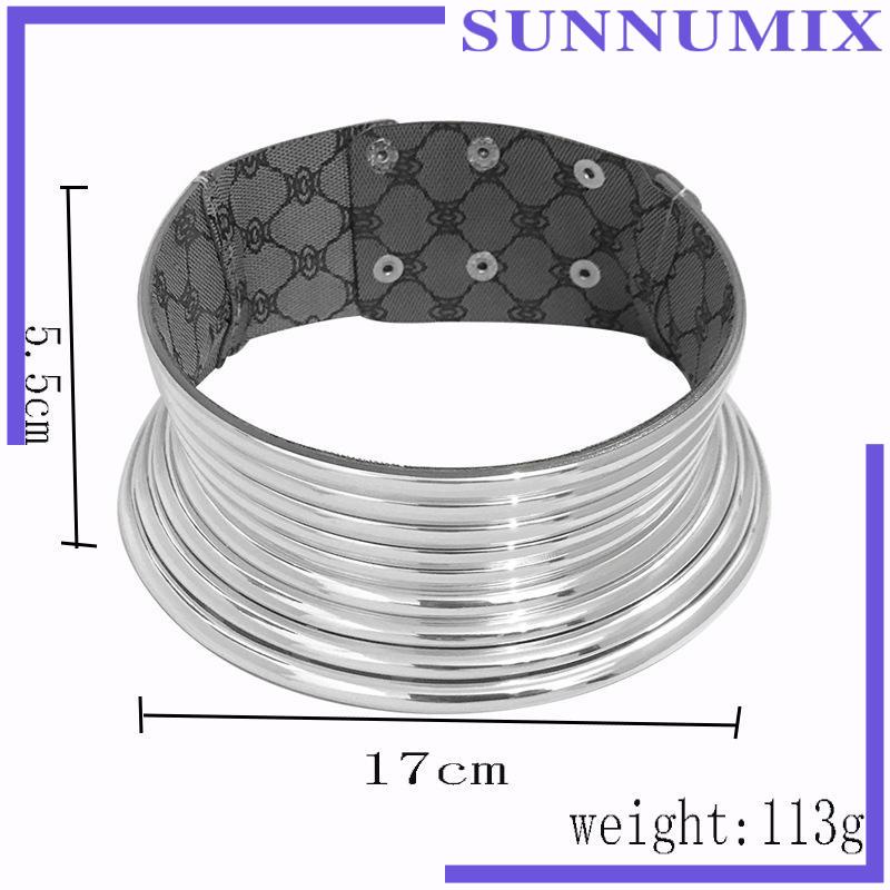 Vòng Cổ Choker Kim Loại Bản Rộng Châu Phi Thời Trang Cho Nữ