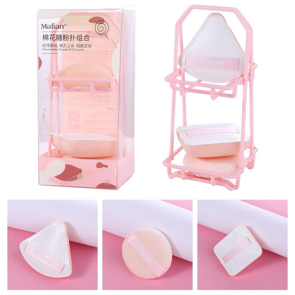 LOMBARD Giá Đỡ Bông Mút Trang Điểm Sử Dụng Kép Siêu Mềm Có Thể Mang Theo