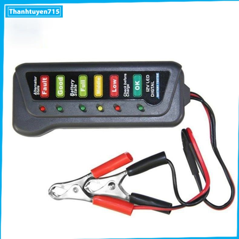 Máy đo test kiểm tra bình ắc quy và bộ phát điện ô tô xe máy mẫu mới loại tốt