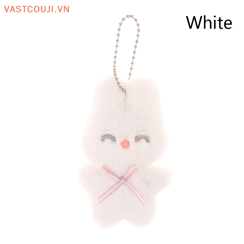 Móc Khóa Thỏ Nhồi Bông Mềm Mại Đáng Yêu
