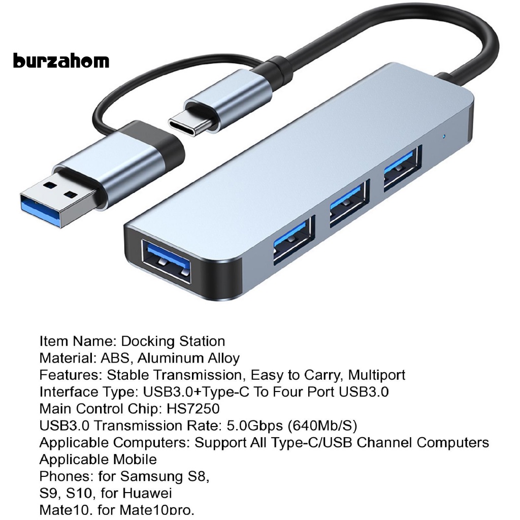 Bộ Chia Cổng USB 5 Trong 1 Đa Năng Cho Notebook