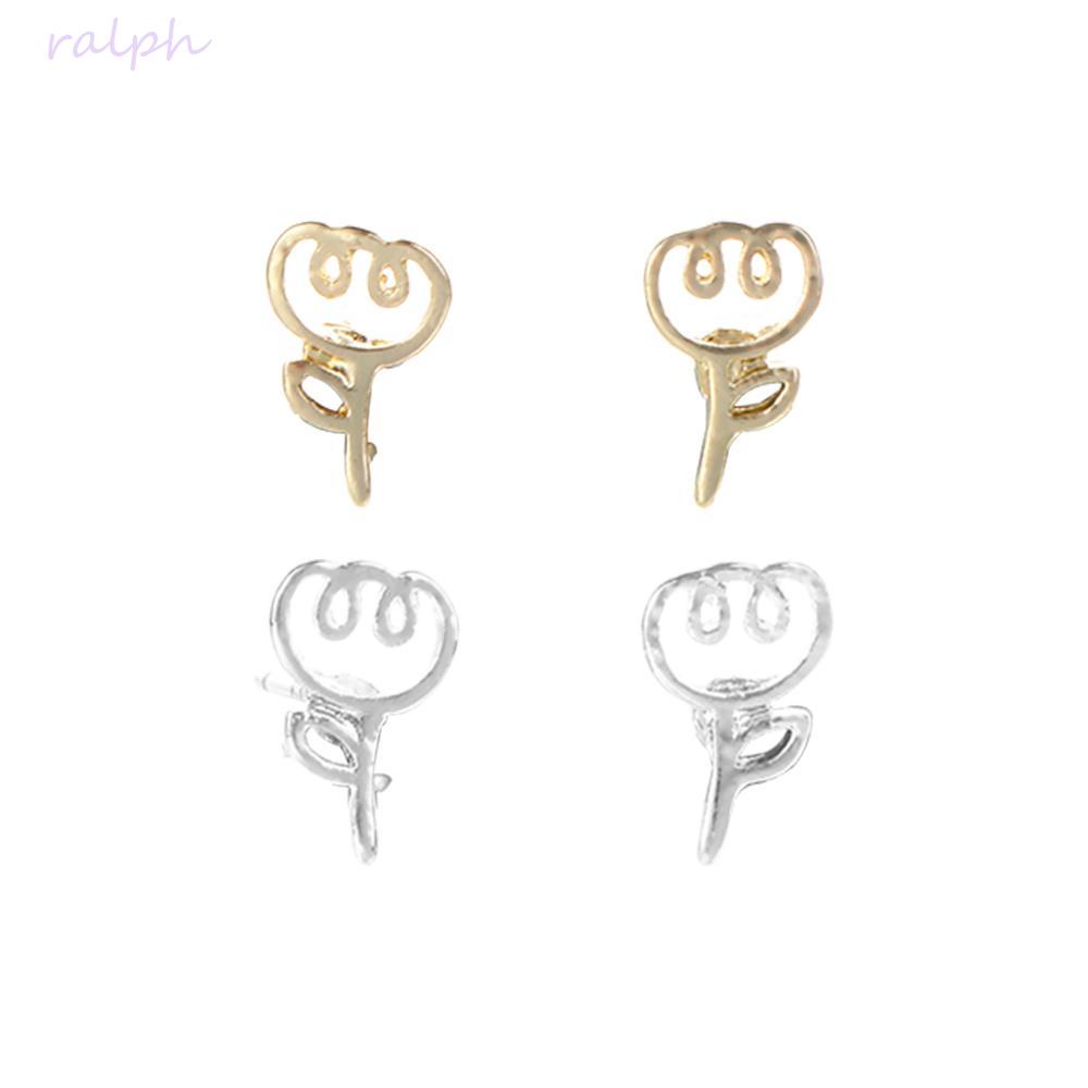 Bông Tai Mini Hình Hoa Tulip Phong Cách Hàn Quốc Tinh Tế Thời Trang Cho Nữ