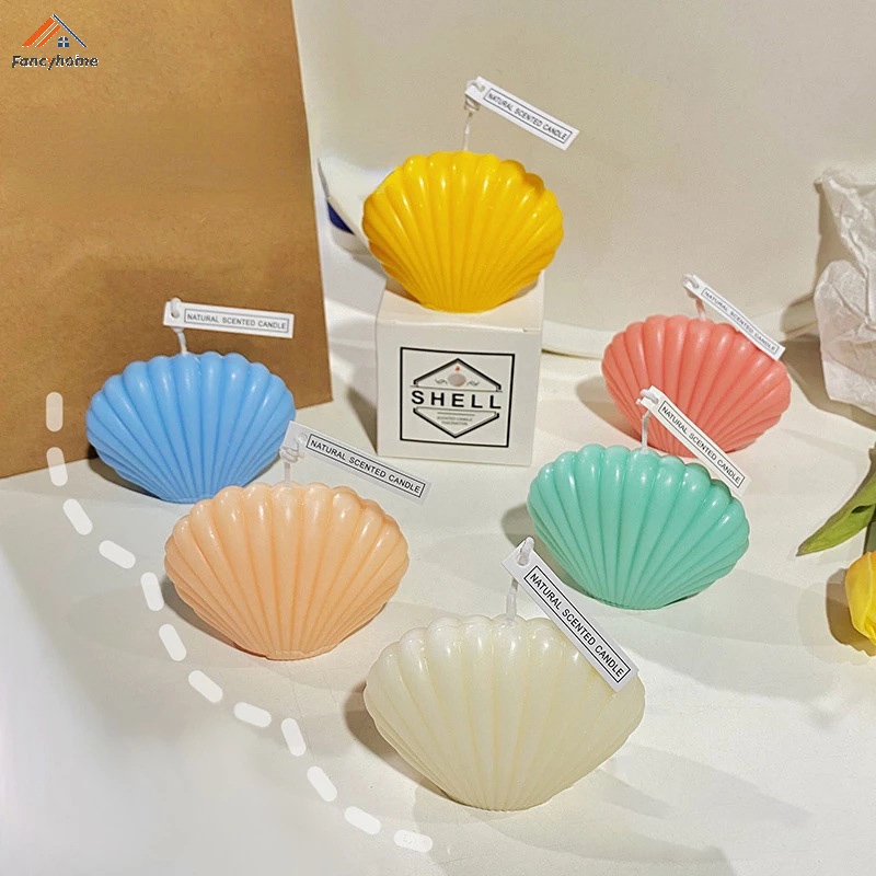 Khuôn Silicone Làm Nến Hình Trái Tim / Vỏ Sò Đáng Yêu Độc Đáo DIY