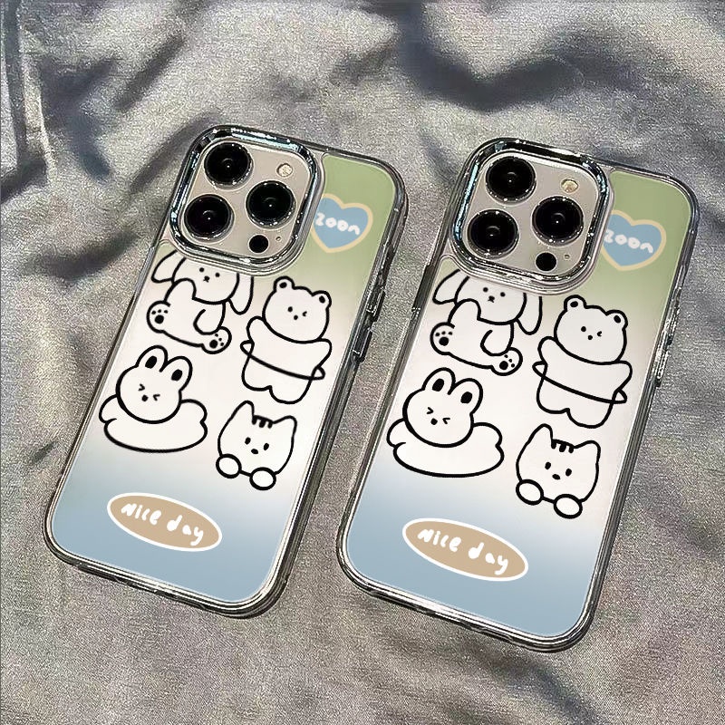 ✅Ốp Điện Thoại Mềm Chống Sốc In Hình Động Vật Hoạt Hình Cho Iphone max14pro 11plus / 7 8iPhone12 Apple 13ins