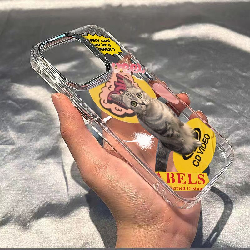 ✅Ốp Điện Thoại Mềm Chống Sốc In Hình Mèo Dễ Thương Cho Iphone 118iPhone12 max714pro13