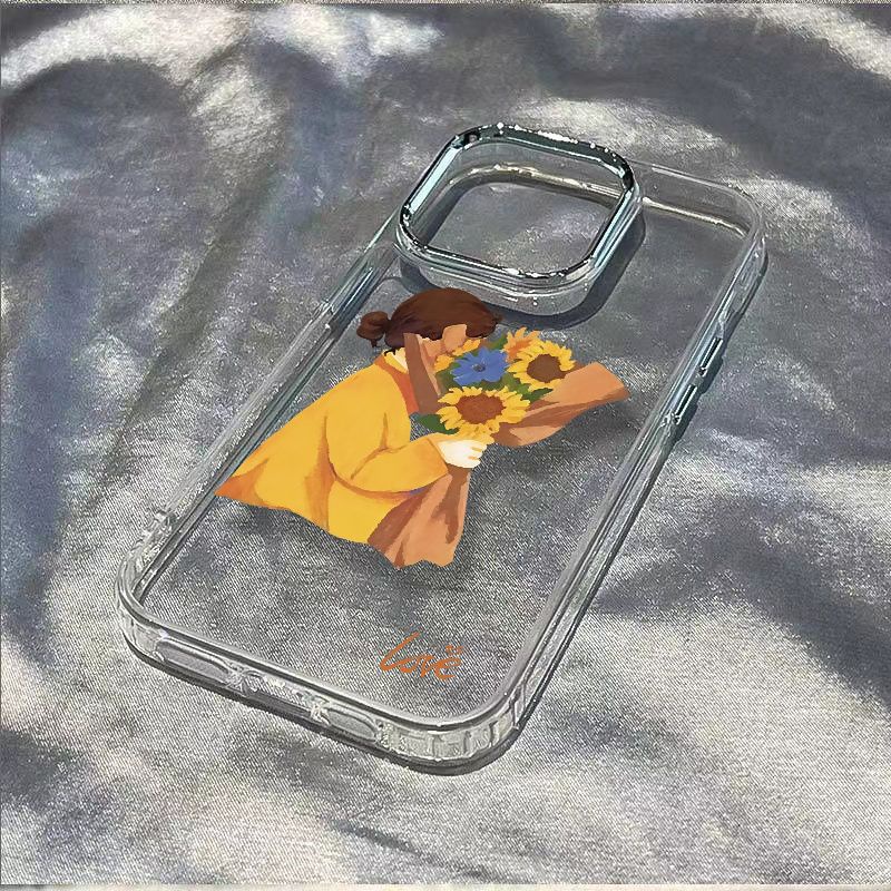 ✅Ốp Điện Thoại Mềm Chống Sốc Kiểu Dáng Đơn Giản Cho Iphone 13max 1114pro Plusiphone127In Style 8 Flowers UGY0