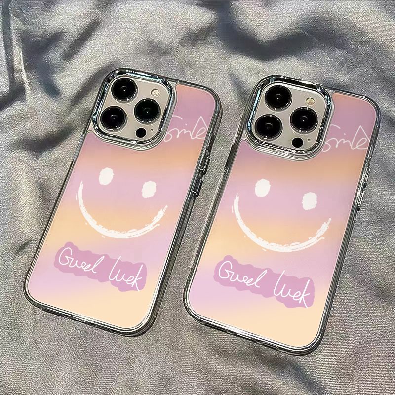 ✅Ốp Điện Thoại Mềm Chống Sốc Họa Tiết Mặt Cười Đơn Giản Cho Iphone 8plus14pro 713Iphone12In 11max M9PB