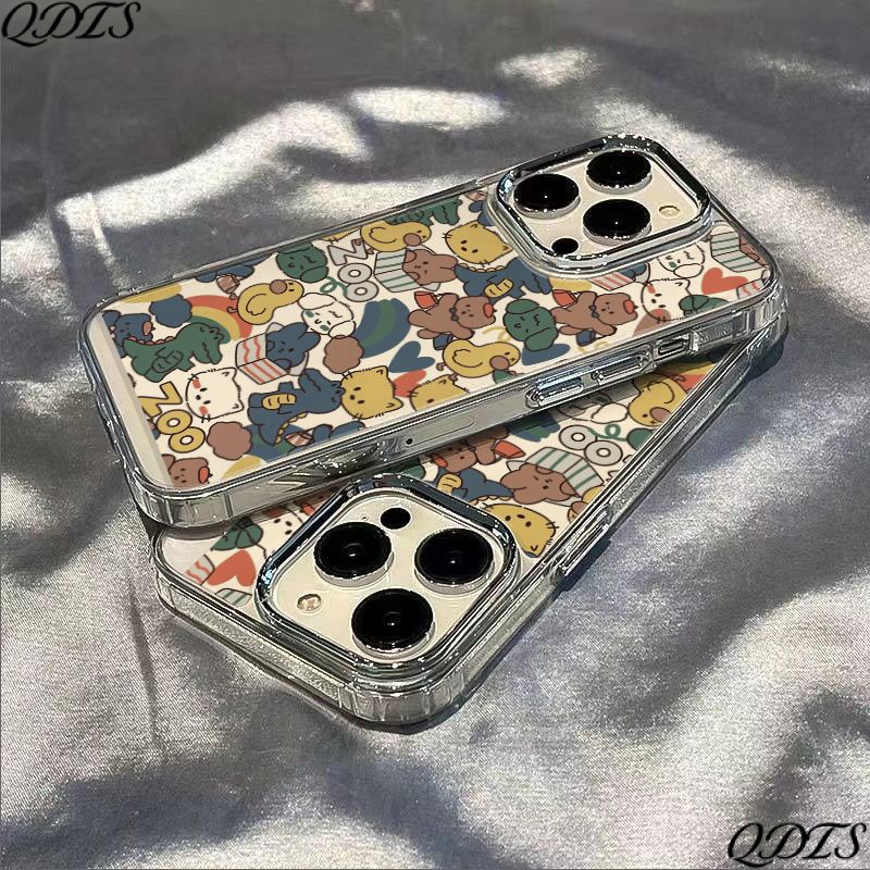 ✅Ốp Điện Thoại Dẻo Họa Tiết Động Vật Dễ Thương Chống Sốc Cho iPhone12 max14proplus Apple / 8 13117 2V5E