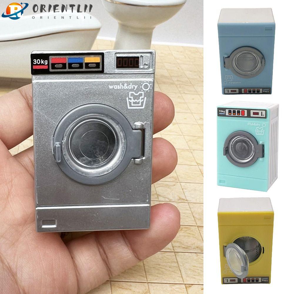 Mô Hình Máy Giặt Orentlii Tỉ Lệ 1: 12 Trang Trí Nhà Búp|Phụ Kiện Nội Thất Trang Trí Nhà Búp Bê Xinh Xắn