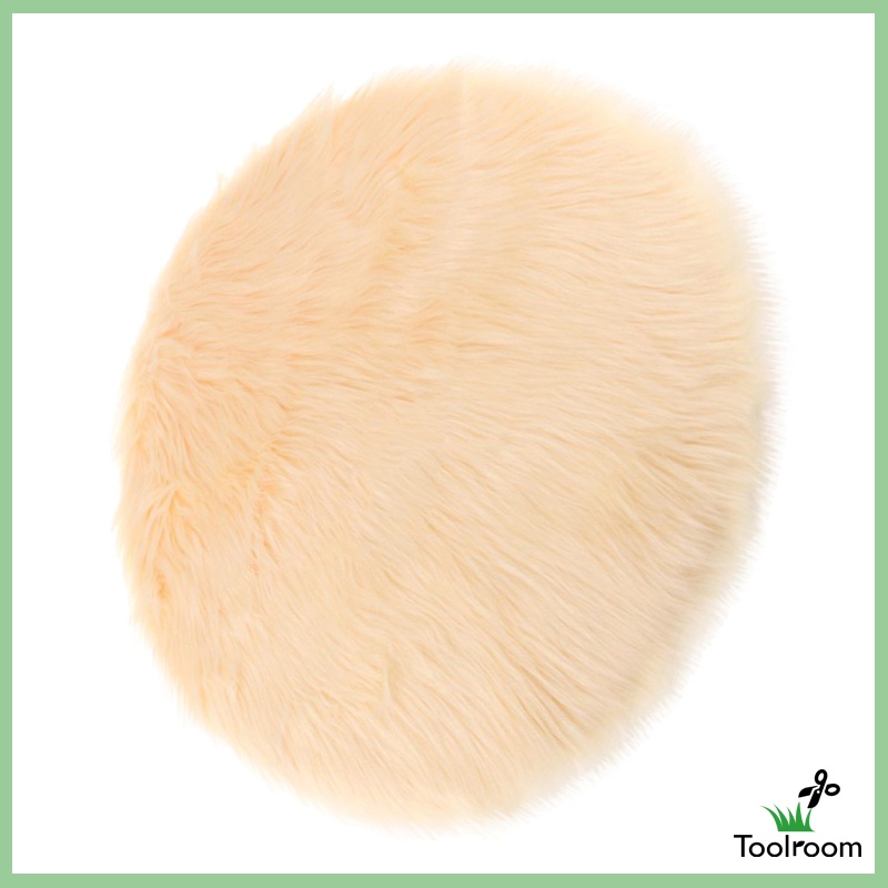 Vỏ Bọc Ghế Ngồi Giả Lông Xù Màu Trắng Trang Trí Phòng Ngủ