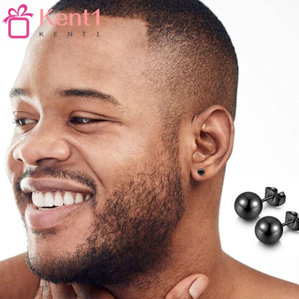 Khuyên Tai Bóng Tròn Chất Liệu Thép Thời Trang Hiệu Ket1