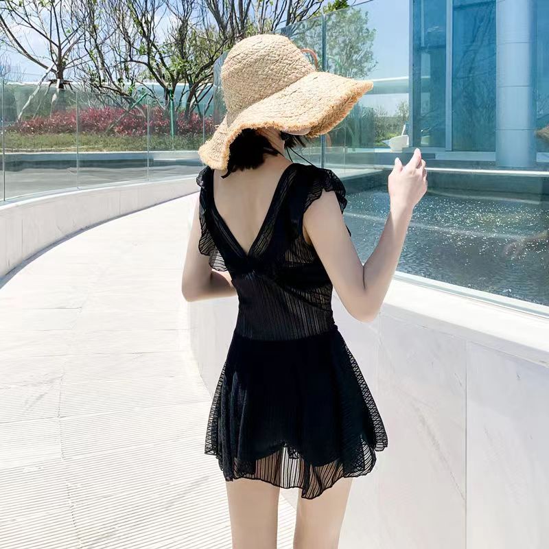 Đồ Bơi Một Mảnh Ôm Eo Che Bụng Phối Ren Gợi Cảm Cho Nữ