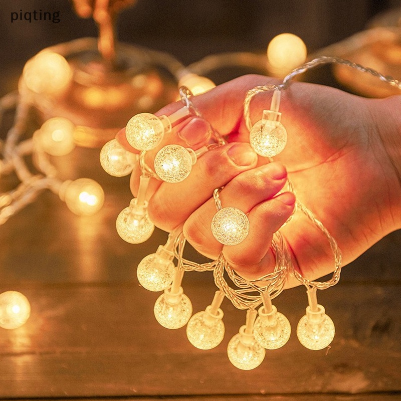 Dây Đèn Led 100 Bóng Hình Quả Cầu Pha Lê Chống Nước Sử Dụng Năng Lượng Mặt Trời