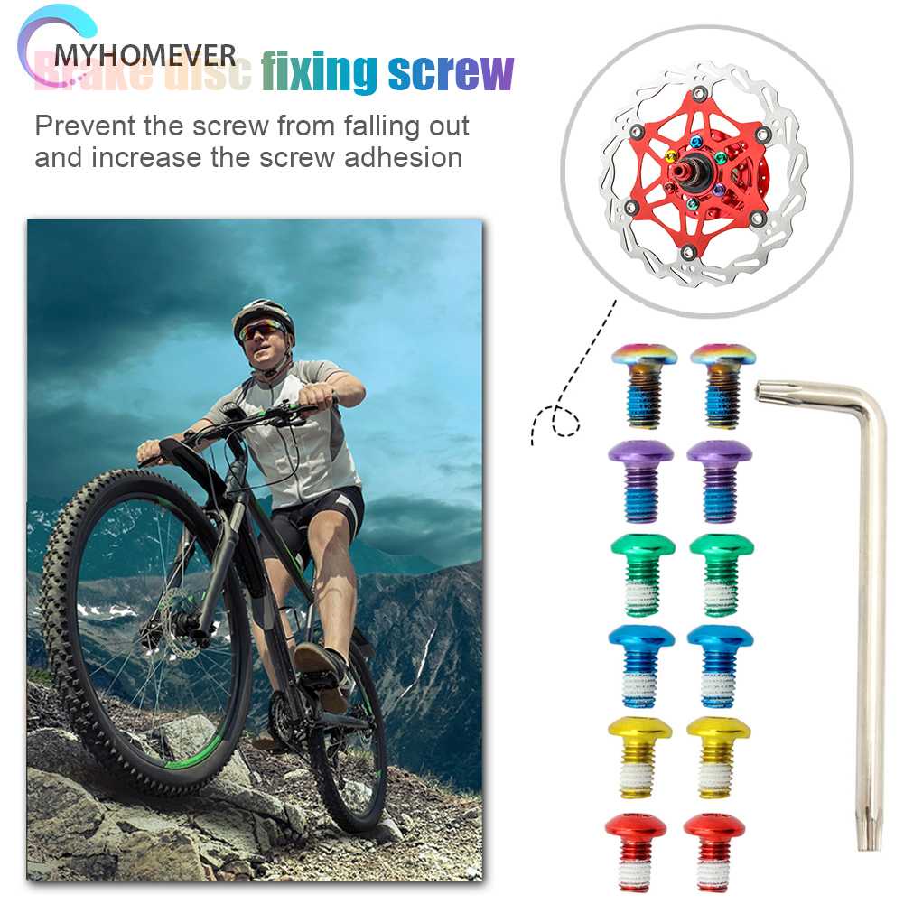 Bộ 12 Ốc Vít T25 M5x9mm Cho Đĩa Phanh Xe Đạp