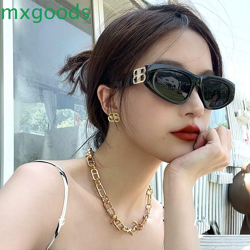 Kính Mát Gọng Oval Chống Tia UV Phong Cách Hàn Quốc Dành Cho Nam