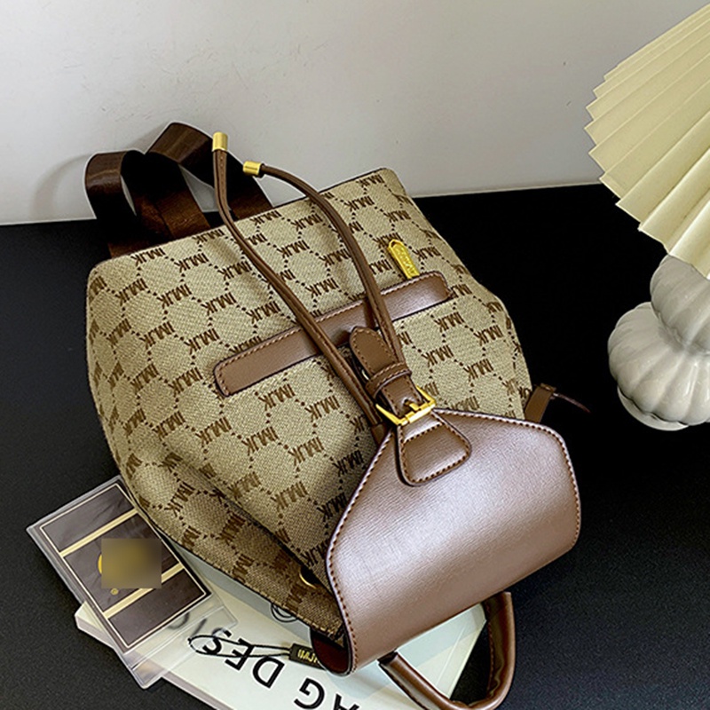 Ielgy Ba Lô Vuông Thời Trang niche Dễ Phối Đồ Phong Cách Nước Ngoài Cho Nữ