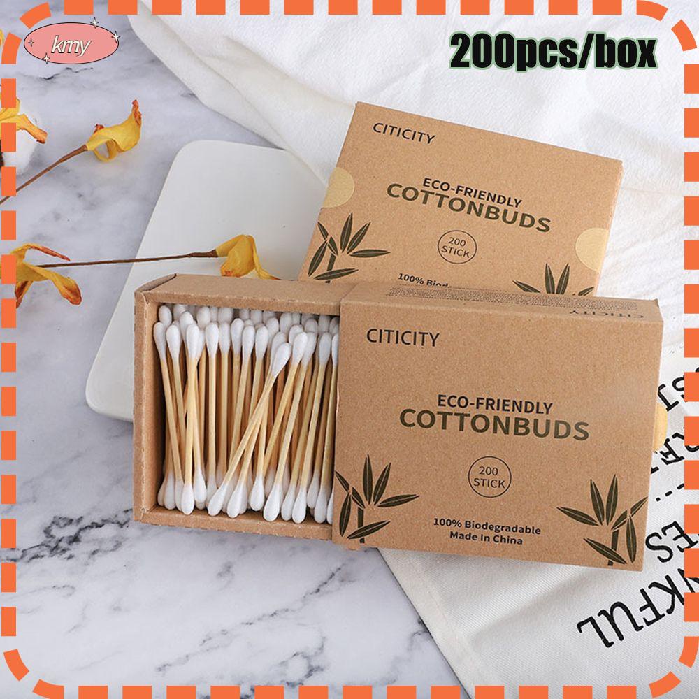 [Hàng mới về] Hộp 200 tăm bông đa năng thân thiện với môi trường