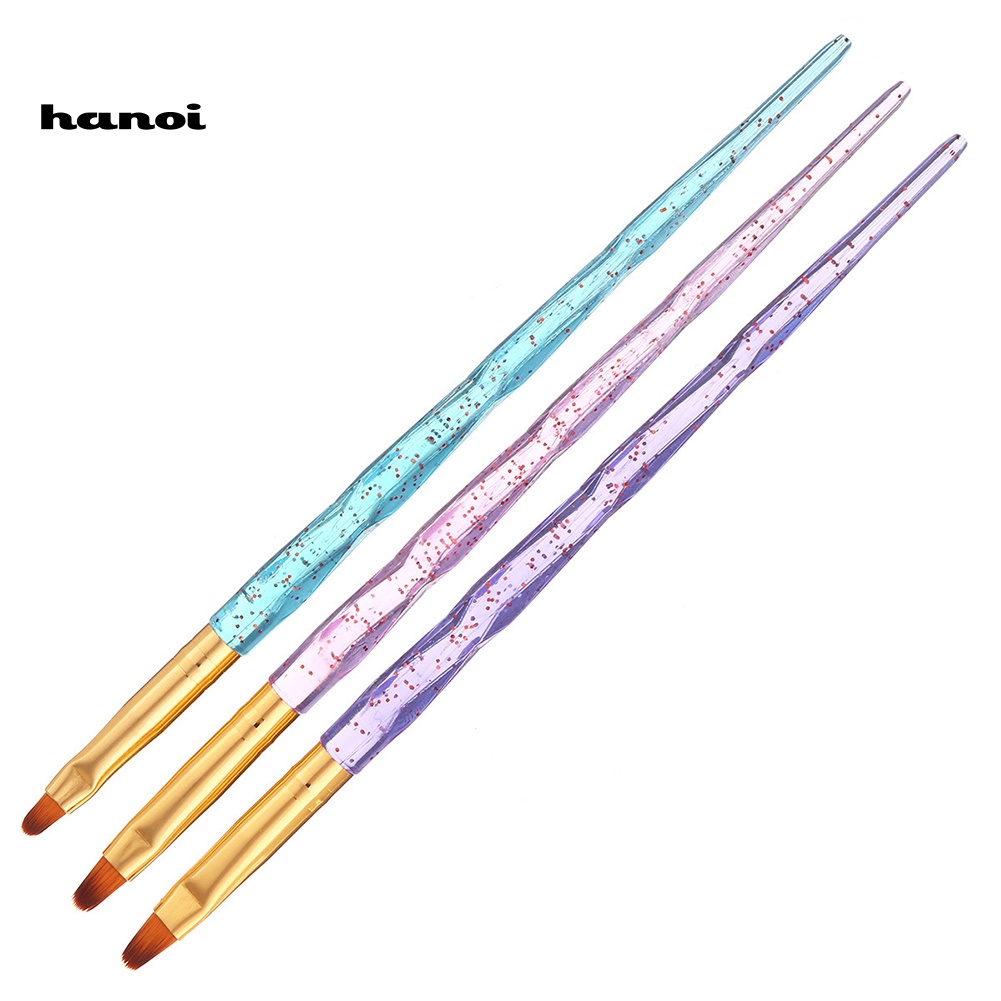 Set 3 Cọ Vẽ Trang Trí Móng Tay Nghệ Thuật Chuyên Dụng