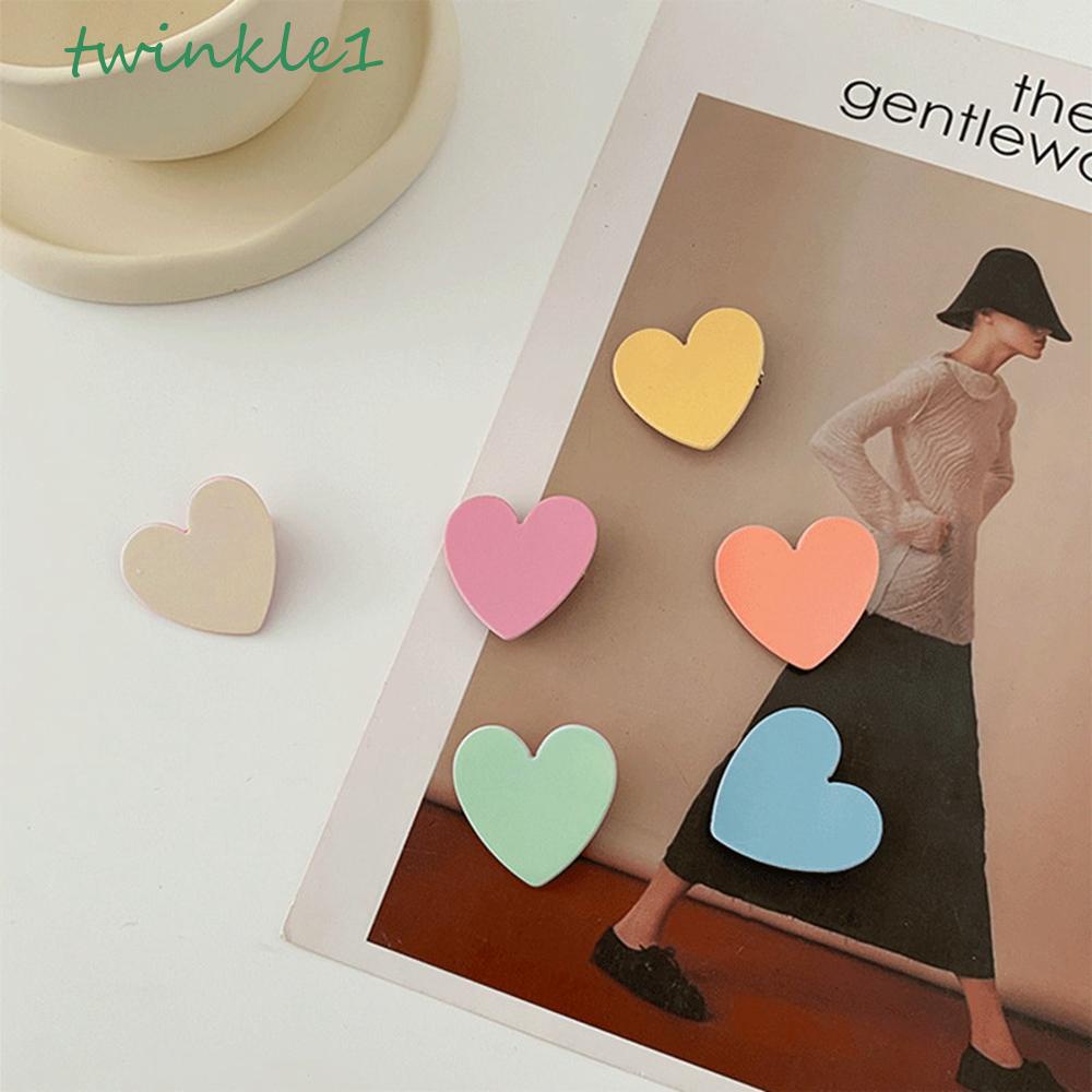 Kẹp Tóc Họa Tiết Trái Tim Hoạt Hình Dễ Thương Cho Nữ