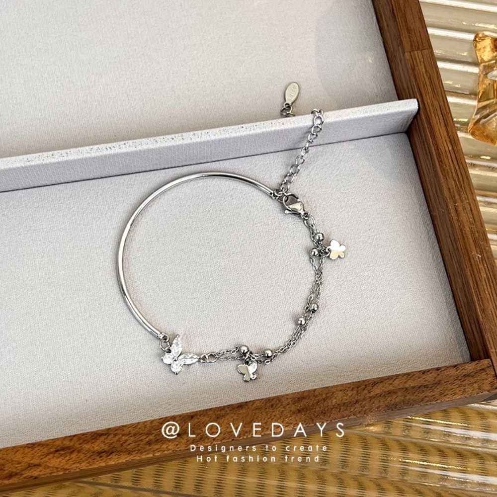 Vòng Tay Ghép Nối Hình Bướm Độc Đáo Cho Nữ