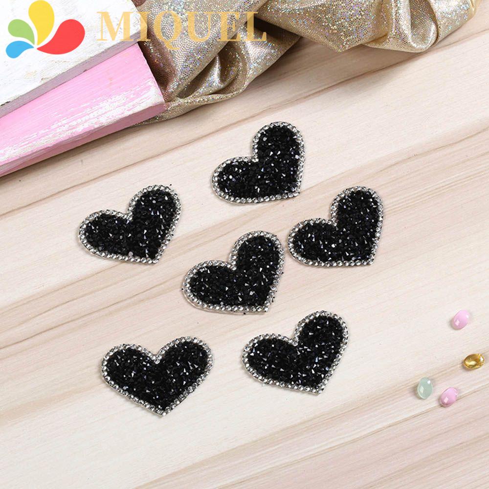 Miếng Vá Nhiệt Điện Chuyển Đổi Mũi Khoan Đen|Phụ Kiện Trang Trí Quần Áo Xinh Xắn Chất Lượng