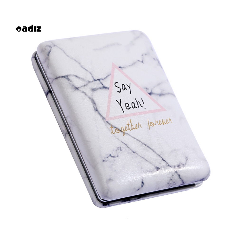 Gương Trang Điểm CADI Bằng Da Giả Nắp Gập Tiện Dụng Mang Theo Du Lịch