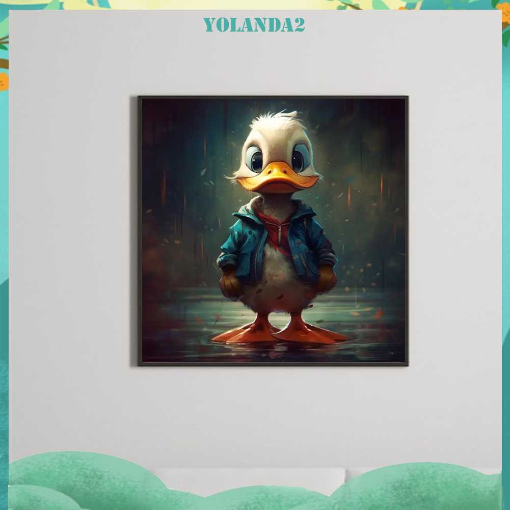 Tranh Đính Đá Kim Cương Toàn Bộ 5D DIY Hình Vẽ Vịt Donald