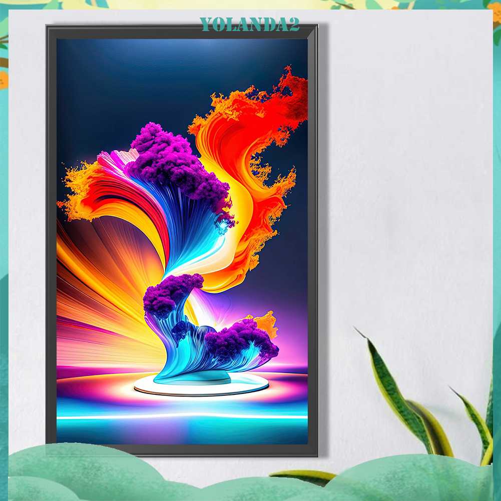 Tranh Đính Đá Kim Cương Toàn Bộ 5D DIY Hình Vẽ Trừu Tượng Trang Trí Nhà Cửa