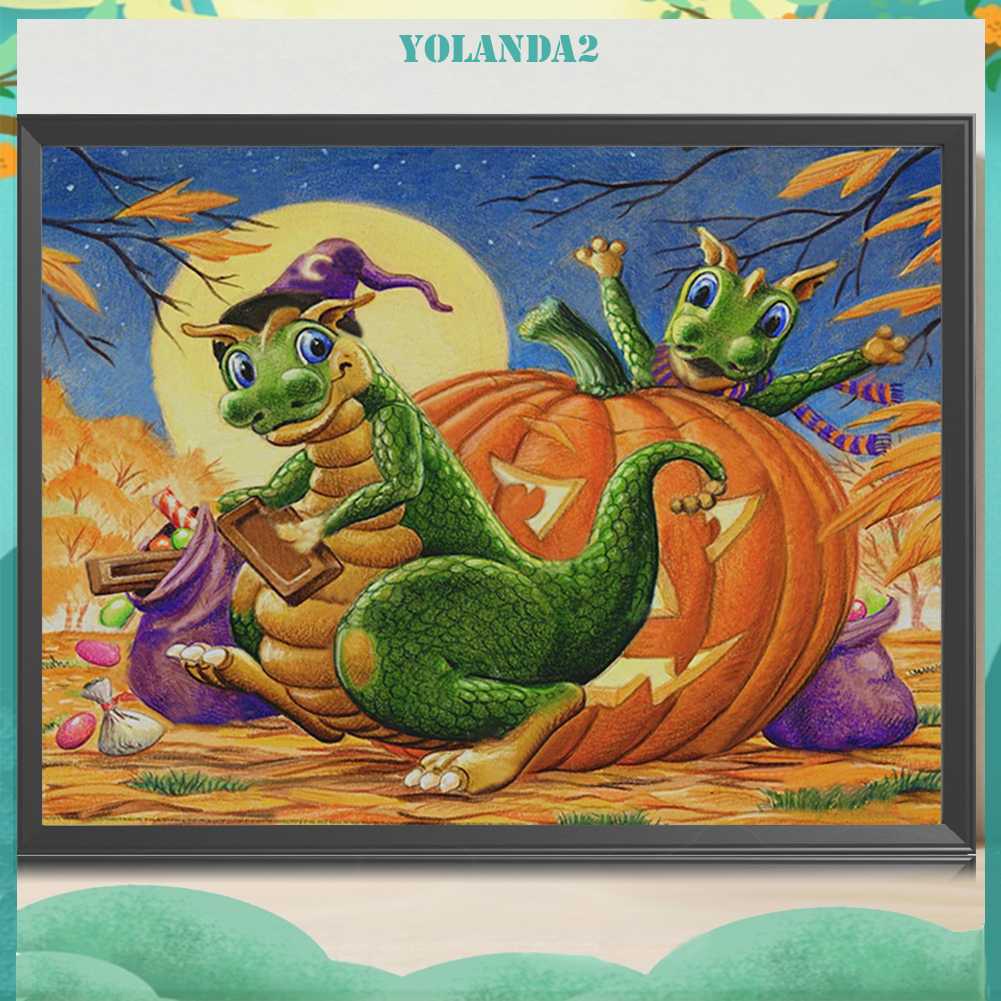 Tranh Đính Đá Kim Cương Toàn Bộ 5D DIY Hình Vẽ Khủng Long