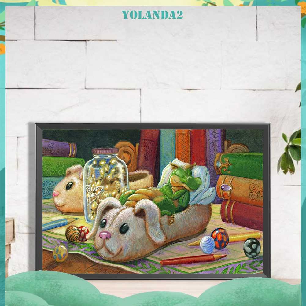 Tranh Đính Đá Kim Cương Toàn Bộ 5D DIY Hình Vẽ Khủng Long