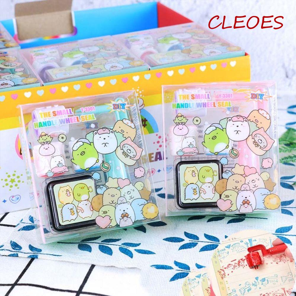 Bộ Dụng Cụ Vẽ Graffiti Hình Kỳ Lân / Mèo Hoạt Hình / Bánh Xe Lăn Diy Giáo Dục Cho Bé