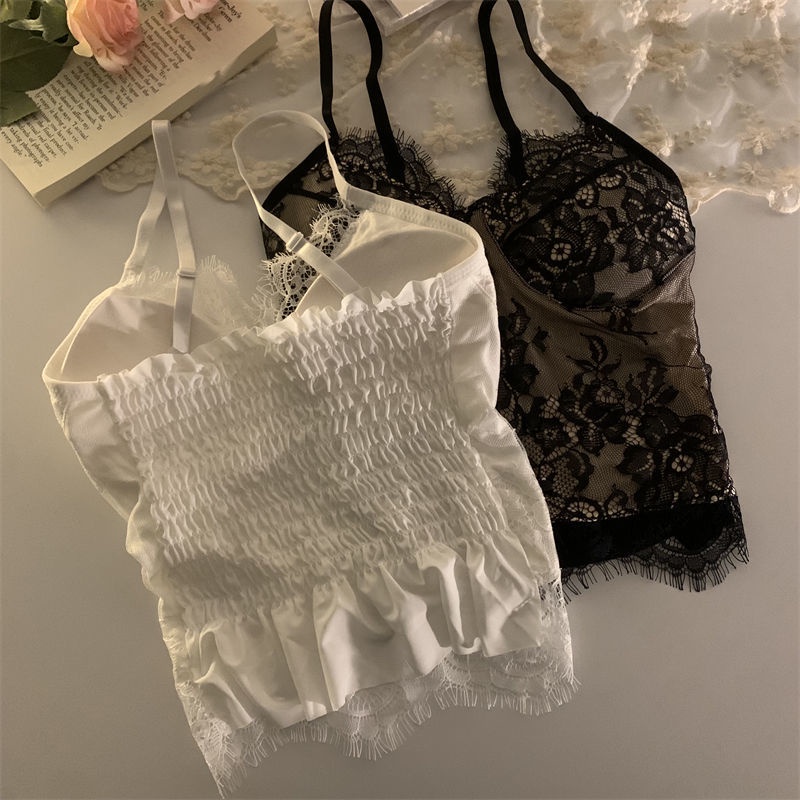 Áo Lót Ren Không Tay Thời Trang Quyến Rũ Cho Nữ