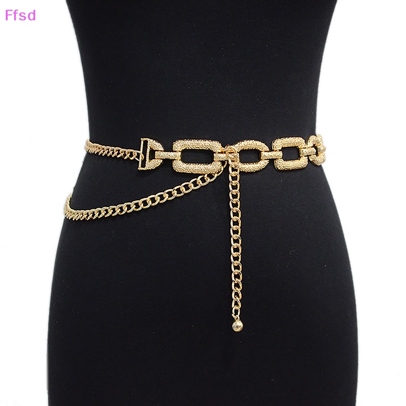 Thắt Lưng Dây Xích Dáng Ôm Bằng Kim Loại Dễ Phối Đồ Thời Trang Mùa Hè Cho Nữ