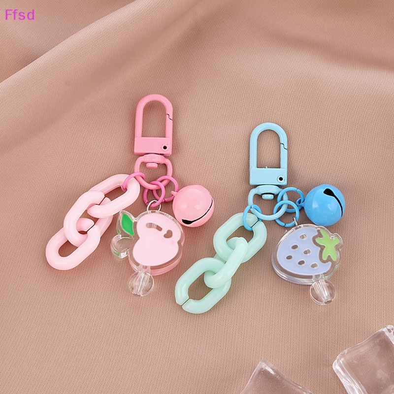 {Ffsd} Móc Chìa Khóa Bằng Acrylic Hình Hoa Dễ Thương Sáng Tạo Phong Cách Hàn Quốc