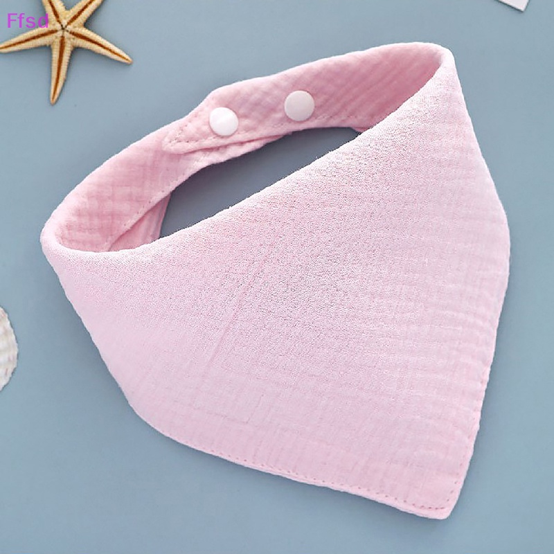 {Ffsd} Khăn Yếm Tam Giác Bằng Vải Thấm Hút Tốt In Họa Tiết Hoạt Hình Cho Bé