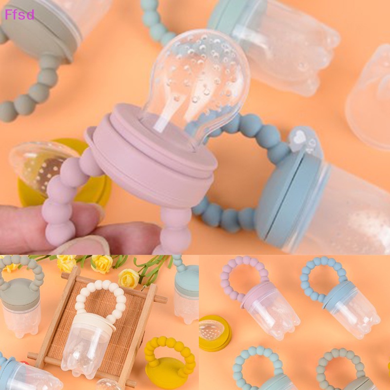 {Ffsd} Túi Nhai Ăn Dặm Trái Cây Bằng Silicon Cấp Thực Phẩm An Toàn Cho Bé * Bán Chạy