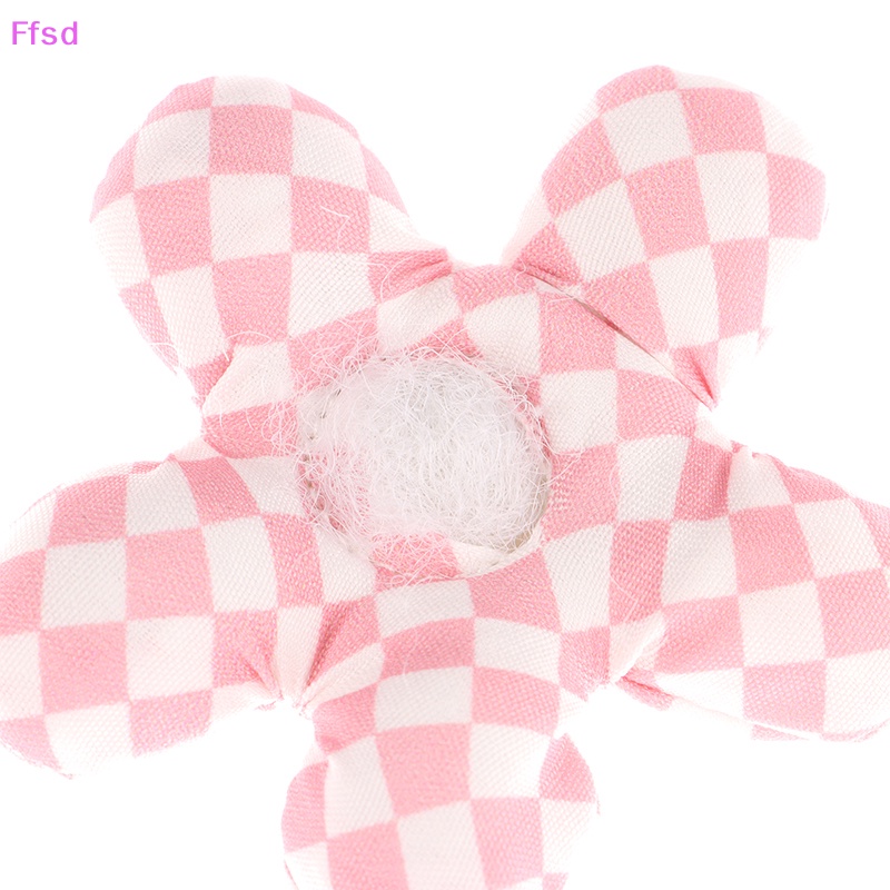 {Ffsd} Móc Khóa Cặp Đôi Hình Hoa Năm Cánh Bằng Vải Cotton Đổ Vải Cotton Kẻ Sọc Caro Dễ Thương DIY * Bán Chạy