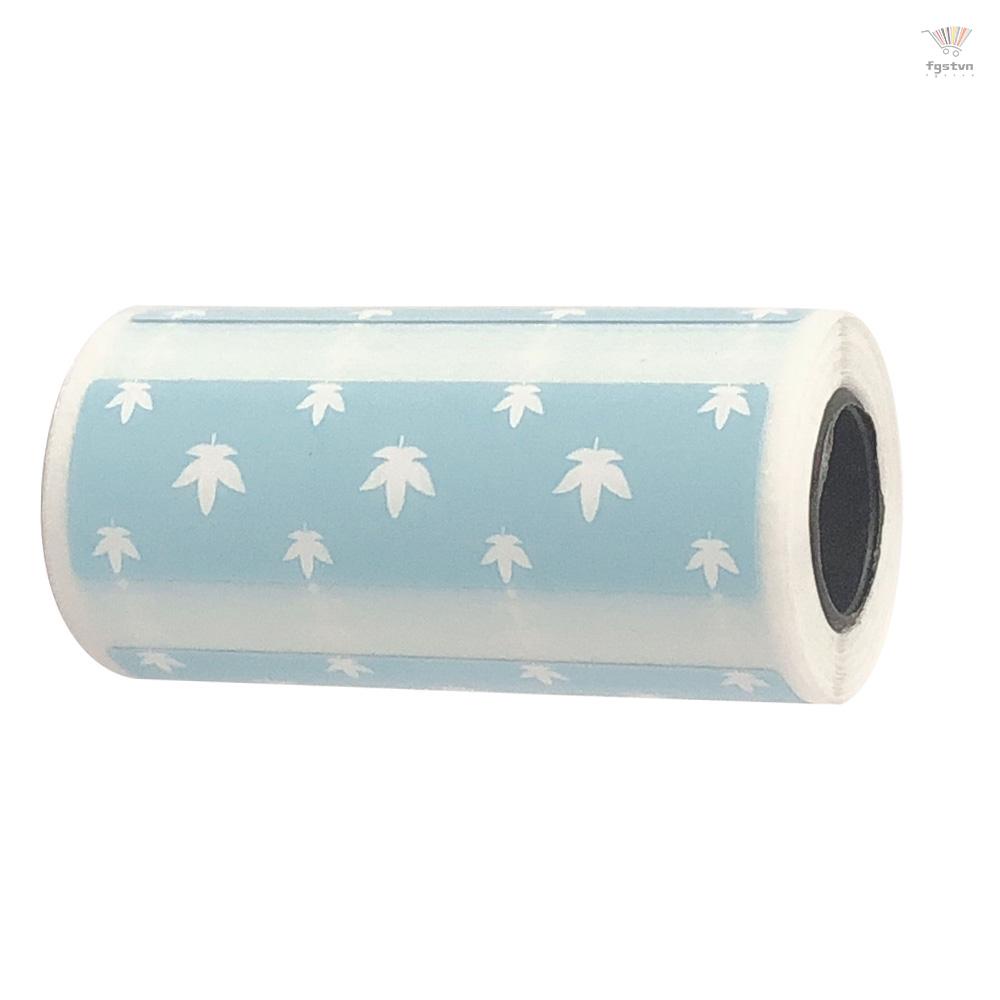 3 Cuộn Nhãn Dán Nhiệt Trong Suốt Hoạt Hình Dễ Thương 57 * 30mm  Cho Máy In Nhiệt PeriPage A6