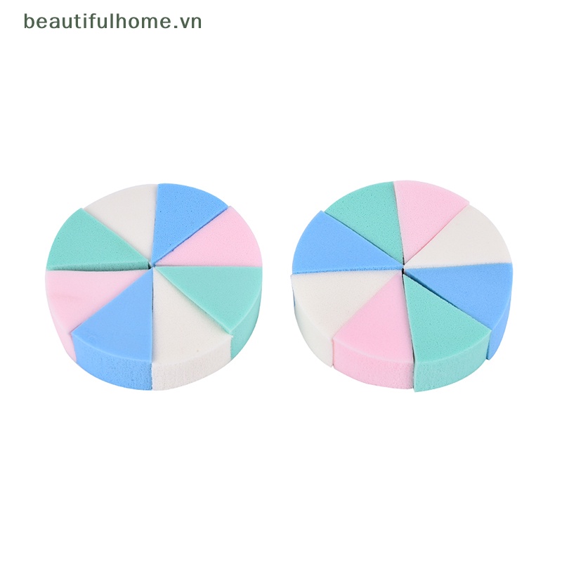 Set 8 Mút Trang Điểm Hình Tam Giác Mềm Mại Tiện Dụng