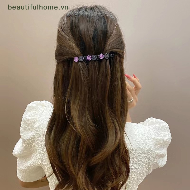 Kẹp Tóc Mỏ Vịt Đính Đá Ngọt Ngào Dễ Thương Cho Nữ