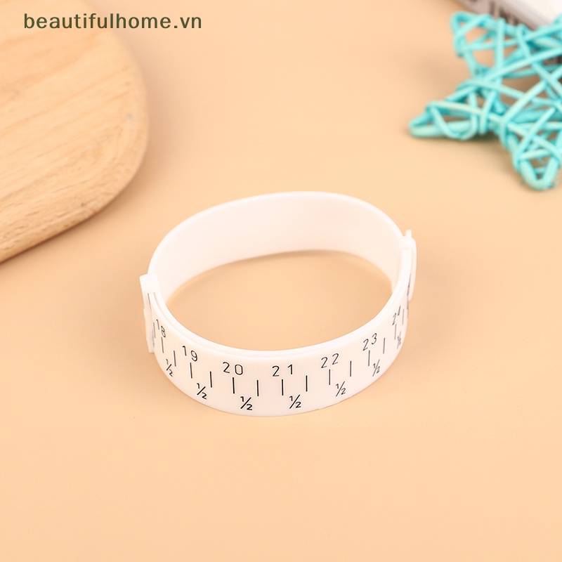 1 Dụng Cụ Đo Kích Thước Vòng Đeo Tay Bằng Nhựa Có Thể Điều Chỉnh