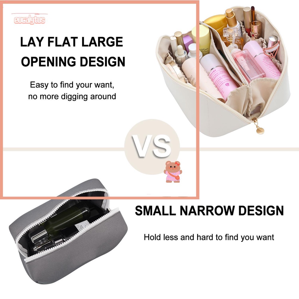 Túi Đựng Mỹ Phẩm Da PU Chống Thấm Nước Tiện Dụng Mang Đi Du Lịch