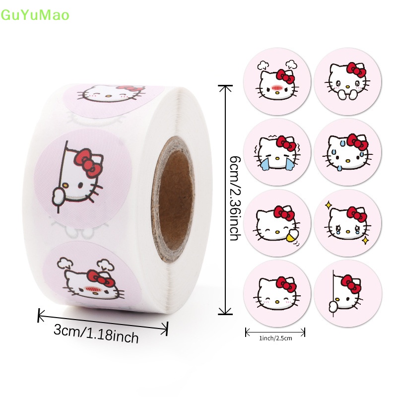 [cxGUYU] 500 Miếng Dán Trang Trí Hình Nhân Vật Hoạt Hình Tròn Dễ Thương Cài Khóa Trang Trí Đồ Chơi PRTA