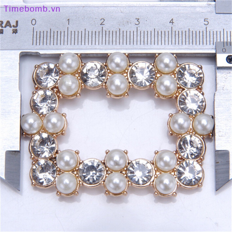 # Túi Đeo Chéo Thời Trang Hàn Cho Nữ # 1 Kẹp Kim Loại Đính Đá Và Ngọc Trai Giả Trang Trí Giày Cho Cô Dâu