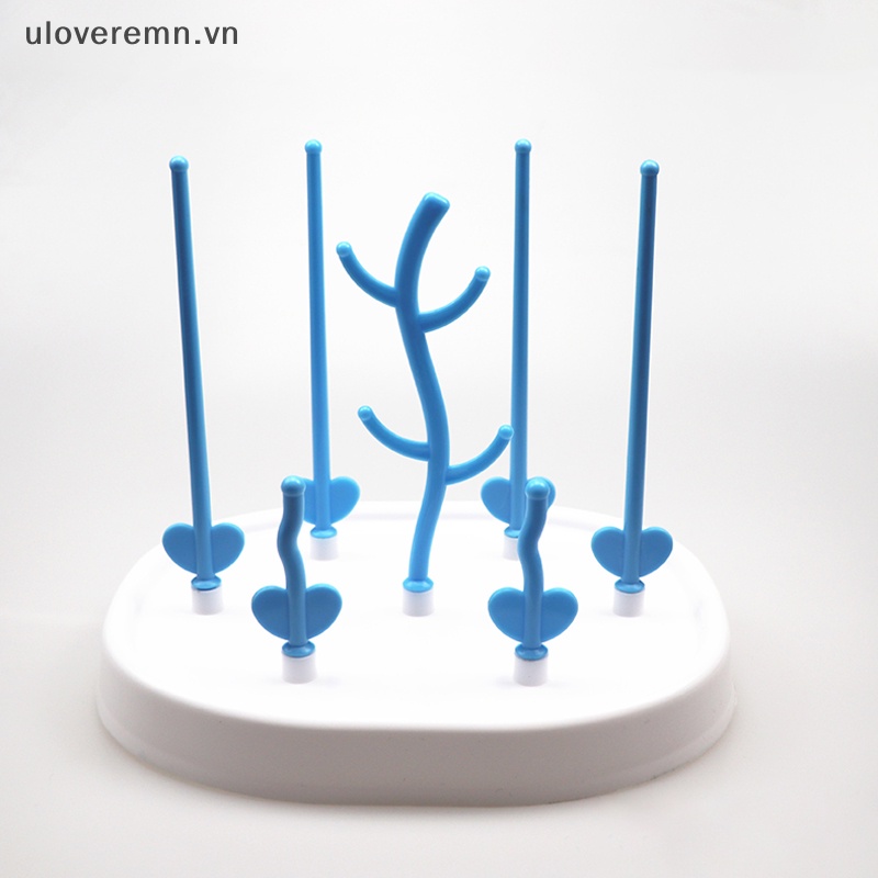 1 Bộ Giá Phơi Khô Bình Sữa Em Bé Hình Cây Có Thể Tháo Rời Dễ Vệ Sinh