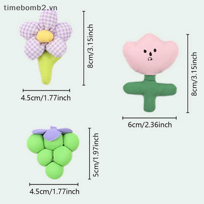 Phụ Kiện Trang Trí Mũ Và Khăn Choàng Cổ Bằng Vải Bông Họa Tiết Hoa Lá Hoạt Hình {Timebomb} Làm Thủ Công Cho Bé